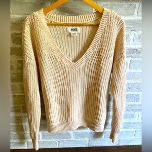 PINK Victoria Secret’s Cream Knit Sweater